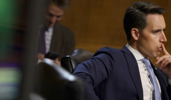 Republican Sen. Josh Hawley of Missouri speaks during a hearing on Capitol Hill on Tuesday in Washington, D.C.