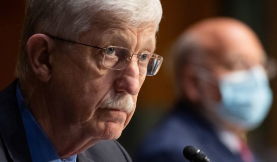 Dr. Francis Collins, director of the National Institutes of Health, testifies during a Senate Appropriations subcommittee hearing on the plan to research, manufacture and distribute a coronavirus vaccine, known as Operation Warp Speed, in Washington, D.C., on July 2, 2020.