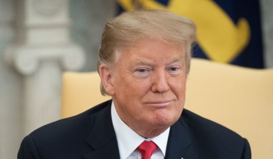 Then-President Donald Trump holds a meeting with Israeli Prime Minister Benjamin Netanyahu in the Oval Office at the White House in Washington, D.C., March 25, 2019.