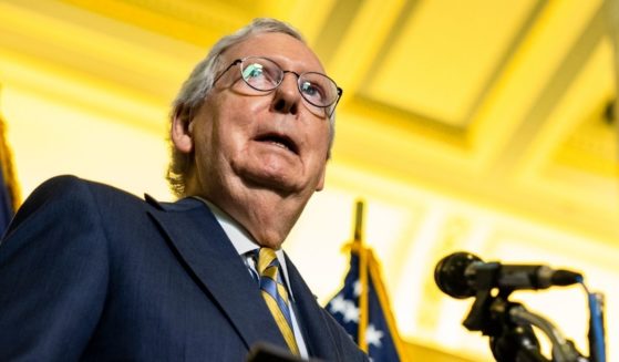 Senate Minority Leader Mitch McConnell speaks during a news conference in the Russell Senate Office Building on Tuesday in Washington, D.C.