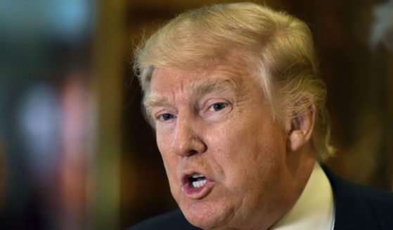 Former President Donald Trump speaks to the media at Trump Tower on Jan. 9, 2017, in New York.