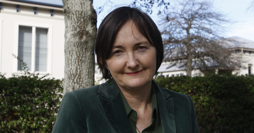 University of Canterbury professor Anne-Marie Brady poses for a picture taken on May 21, 2018, in Wellington, New Zealand.