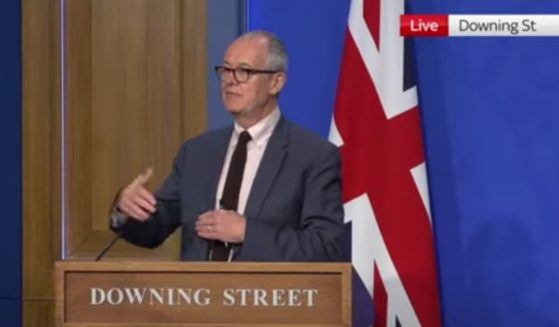 Sir Patrick Vallance, Chief Scientific Adviser to the U.K. Government, spoke during a Downing Street news conference about the coronavirus.