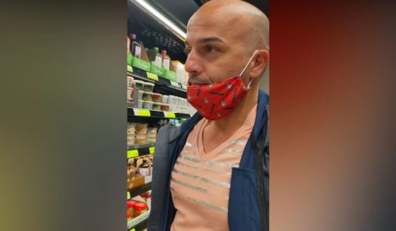 Yoel, a native islander from Cuba, visits a fully stocked grocery store in Miami.