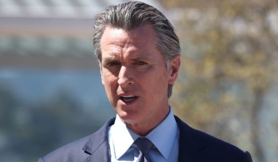 Democratic California Gov. Gavin Newsom speaks during a news conference at San Francisco General Hospital on June 10.