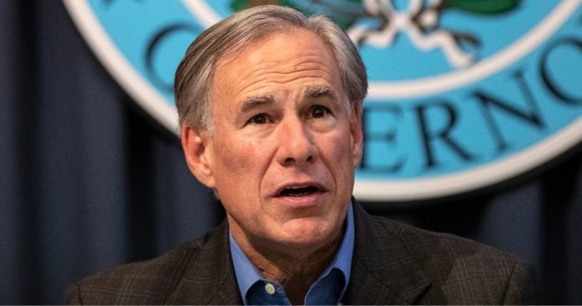 Texas Gov. Greg Abbott speaks during a border security briefing with sheriffs from border communities at the state Capitol in Austin on July 10.