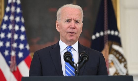 President Joe Biden speaks about the economy during the COVID-19 pandemic in the State Dining Room of the White House in Washington, D.C., on Monday.