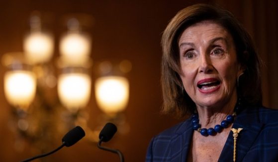 Democratic Speaker of the House Nancy Pelosi speaks during a bill enrollment ceremony for the Emergency Security Supplemental Appropriations Act at the U.S. Capitol on Friday in Washington, D.C.