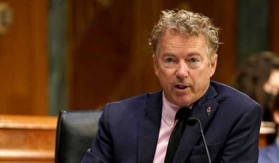 Republican Sen. Rand Paul of Kentucky questions Dr. Anthony Fauci, director of the National Institute of Allergy and Infectious Diseases, during a Senate Health, Education, Labor and Pensions Committee hearing on May 11, 2021, at the U.S. Capitol in Washington, D.C.