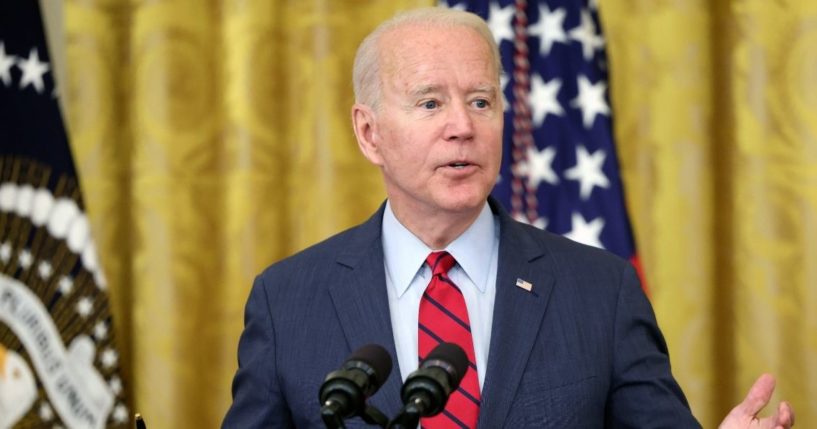 President Joe Biden delivers comments on the Senate's bipartisan infrastructure deal at the White House on June 24, 2021, in Washington, D.C.