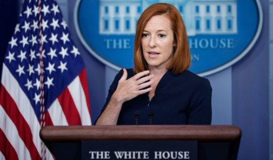 White House press secretary Jen Psaki speaks during the daily press briefing at the White House on Thursday