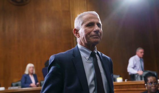 Dr. Anthony Fauci testifies before the Senate Health Committee in Washington on July 20.