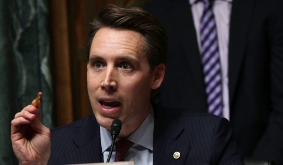 Sen. Josh Hawley of Missouri speaks during a hearing of the Senate Judiciary Committee on Capitol Hill in Washington on March 12, 2019.