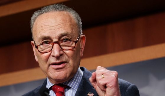 Senate Majority Leader Chuck Schumer speaks about Senate Democrats' legislative accomplishments as he holds a news conference at the U.S. Capitol on March 25, 2021 in Washington, D.C.