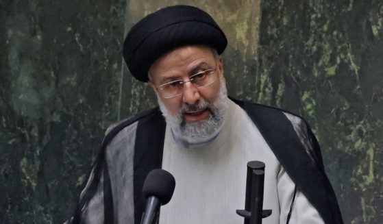 Iran's newly elected President Ebrahim Raisi speaks during his swearing-in ceremony at the Iranian parliament in Tehran on Aug. 5, 2021.