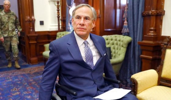 Texas Gov. Greg Abbott arrives for a news conference at the Texas state Capitol in Austin, Texas, on March 29, 2021.