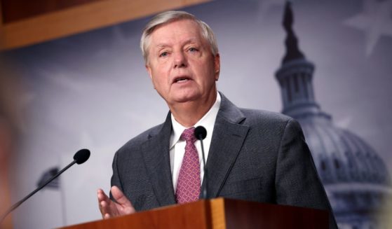 Sen. Lindsey Graham speaks at a news conference at the U.S. Capitol on Friday in Washington, D.C.