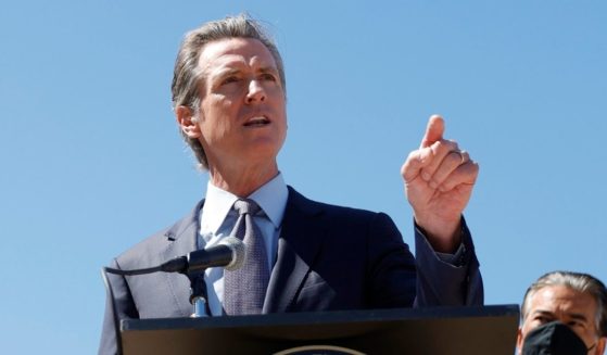 California Gov. Gavin Newsom speaks during a June 10 news conference in San Francisco.