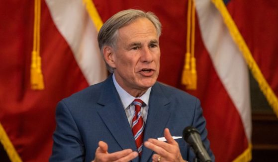 Texas Republican Gov. Greg Abbott speaks about the COVID-19 pandemic on May 18, 2020, in Austin.