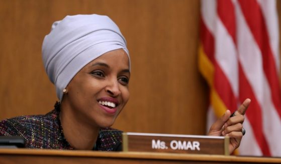 Minnesota Democratic Rep. Ilhan Omar questions witnesses during a hearing in the Rayburn House Office Building on Capitol Hill May 16, 2019, in Washington, D.C.