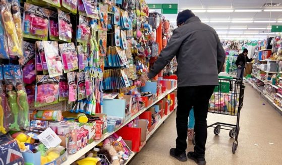 Customers shop at a Dollar Tree store on March 4, 2021, in Chicago.