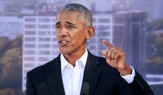 Former President Barack Obama speaks in Jackson Park on Tuesday in Chicago, Illinois.