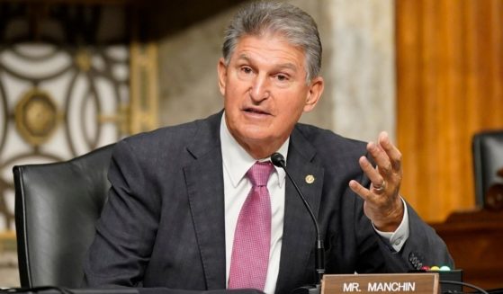 Sen. Joe Manchin of West Virginia, pictured at a Senate Armed Services Committee hearing Tuesday.