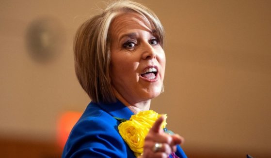 New Mexico Gov. Michelle Lujan Grisham speaking at the State of the State address in Santa Fe on Jan. 21, 2020.