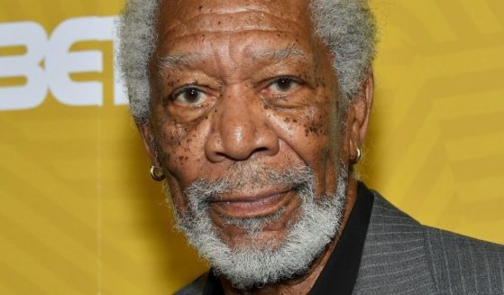 Actor Morgan Freeman is seen backstage during the American Black Film Festival Honors awards ceremony at the Beverly Hilton Hotel in Beverly Hills, California, on Feb. 23, 2020.