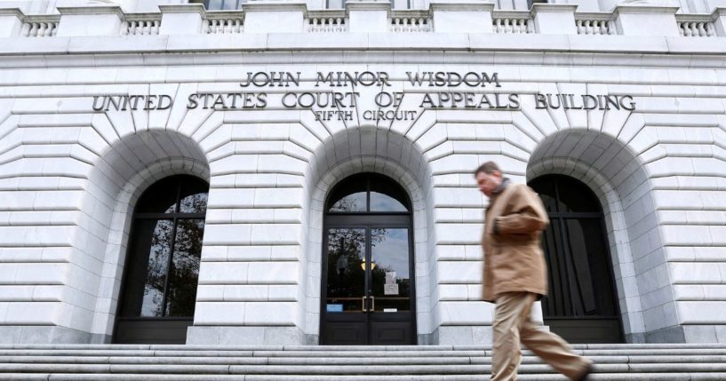 The exterior of the 5th Circuit Court of Appeals in New Orleans is pictured in a 2015 file photo.