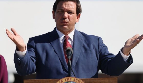 Florida Gov. Ron DeSantis speaks during a Jan. 6, 2021, press conference about the opening of a COVID-19 vaccination site at Hard Rock Stadium in Miami Gardens.