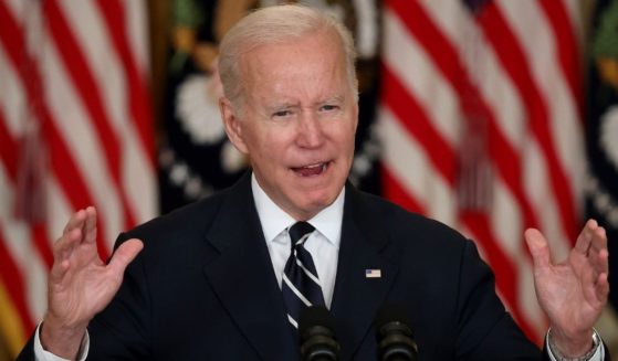 President Joe Biden speaks in the East Room of the White House in Washington, D.C., on Thursday.