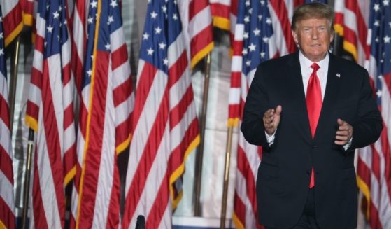 Former President Donald Trump attends a rally at the Iowa State Fairgrounds in Des Moines, Iowa, on Saturday.