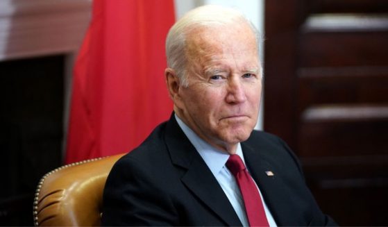 President Joe Biden meets with China's President Xi Jinping during a virtual summit from the Roosevelt Room of the White House in Washington, D.C., on Monday.