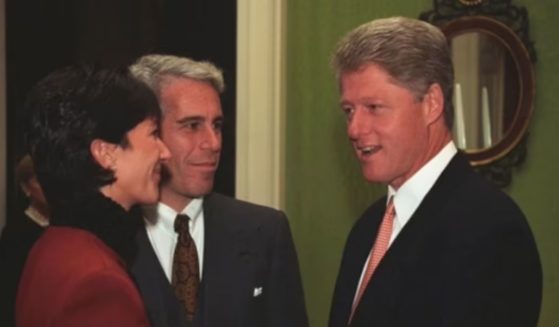 Then-President Bill Clinton greets Jeffrey Epstein and Ghislaine Maxwell at the White House in 1993.