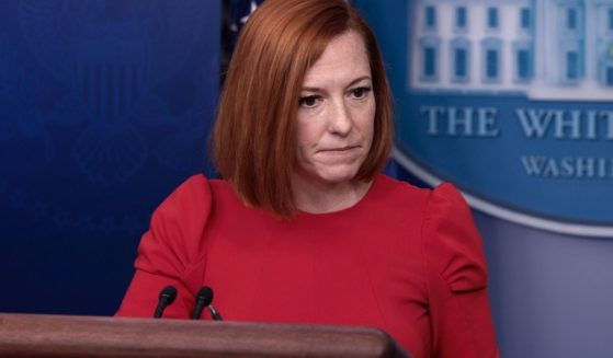 White House press secretary Jen Psaki listens to a question during a daily news briefing at the White House on Friday in Washington, D.C.