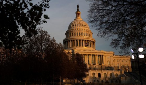 The U.S. Capitol stands at sunset on Thursday in Washington, D.C.