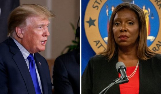 Former President Donald Trump, left; New York state Attorney General Letitia James, right.