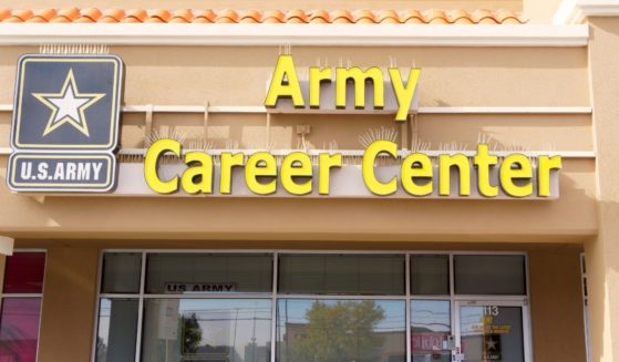 A U.S. Army Career Center is seen in a strip mall in El Paso, Texas, in November 2019.