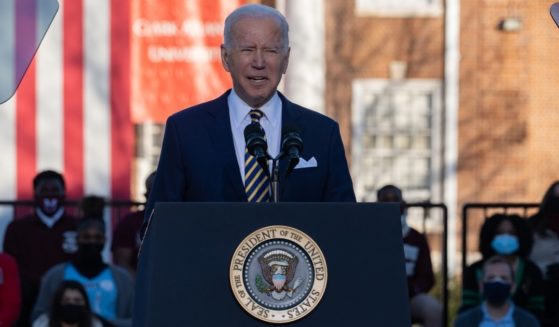 President Joe Biden speaks at the Atlanta University Center Consortium, part of both Morehouse College and Clark Atlanta University, on Tuesday.