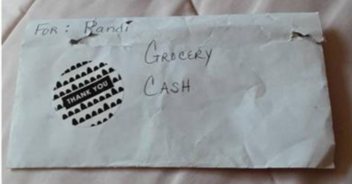 After finding this envelope full of cash in a park in Westfield, New Jersey, on Friday, Kim DeRosa took to Facebook to find the owner and return the money.