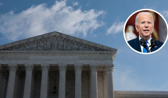 The Supreme Court is seen on Friday in Washington, D.C. President Joe Biden gives remarks at the U.S. Capitol on Thursday in Washington, D.C.