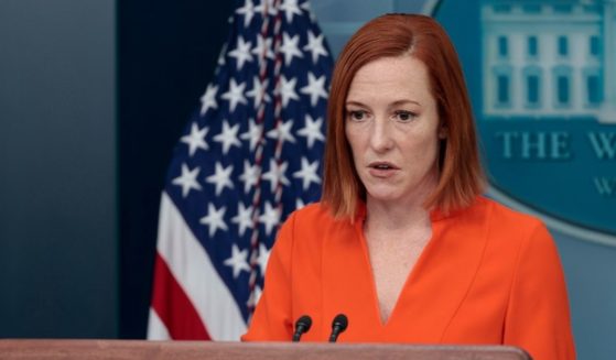 White House press secretary Jen Psaki speaks during the daily White House news briefing on Friday in Washington, D.C.