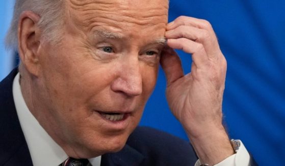 President Joe Biden participates in a virtual meeting about mineral supply chains in the South Court Auditorium of the White House complex in Washington on Tuesday.