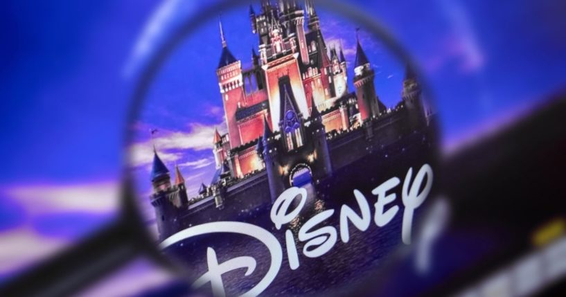 The Disney logo is seen in this stock image.