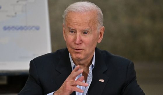 President Joe Biden speaks during a joint news conference along side Polish President Andrzej Duda in Rzeszow, Poland, on Friday.