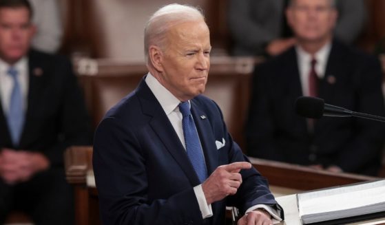 President Joe Biden delivers the State of the Union address during a joint session of Congress at the Capitol in Washington on Tuesday.