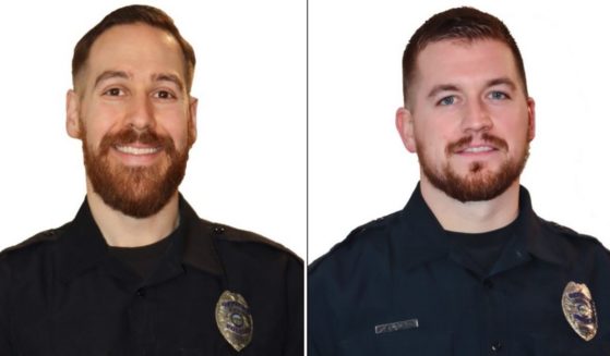 Officers Leonard Kunka and Kyle Auckland of Kent, Ohio, were both shot while responding to a call of an intruder at a home where a 14-year-old was babysitting a toddler in January of 2021.