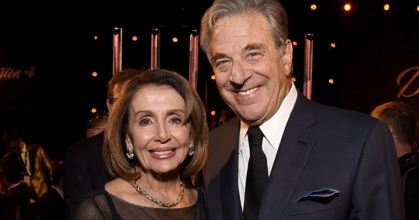 House Speaker Nancy Pelosi and her husband, Paul Pelosi, pose during an event at the Los Angeles Convention Center on Feb. 8, 2019.