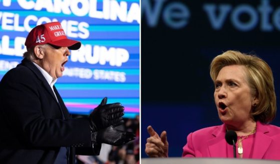 Former President Donald Trump, left, seen at a March 12 rally in South Carolina, has filed a lawsuit naming Hillary Clinton (seen in a 2018 appearance in Pennsylvania), along with numerous other Democrat politicians, operatives and federal agents for their role in creating the Russiagate hoax in 2016.